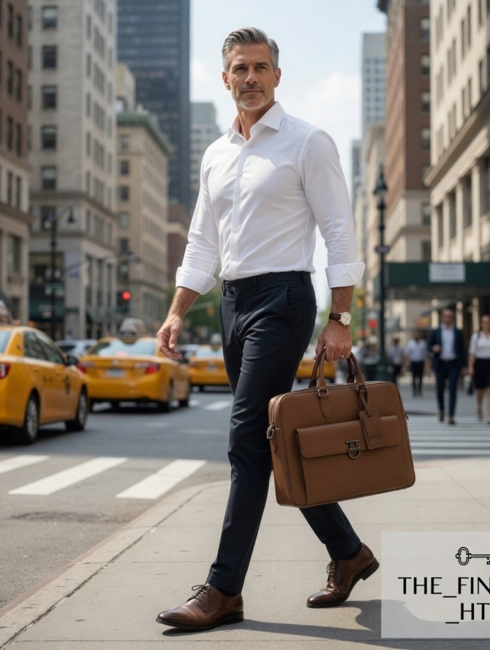 T.T.DALK Brown Leather Briefcase – Premium Luxury Business Bag